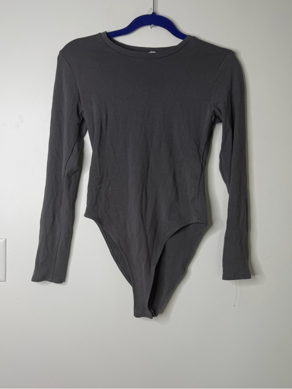 Zara Classic Long Sleeve Bodysuit - Charcoal Gray
